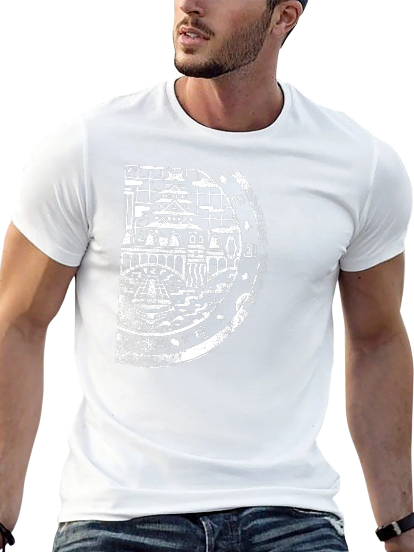 Osaka Japan Graphic Tee - Black Cotton T-Shirt