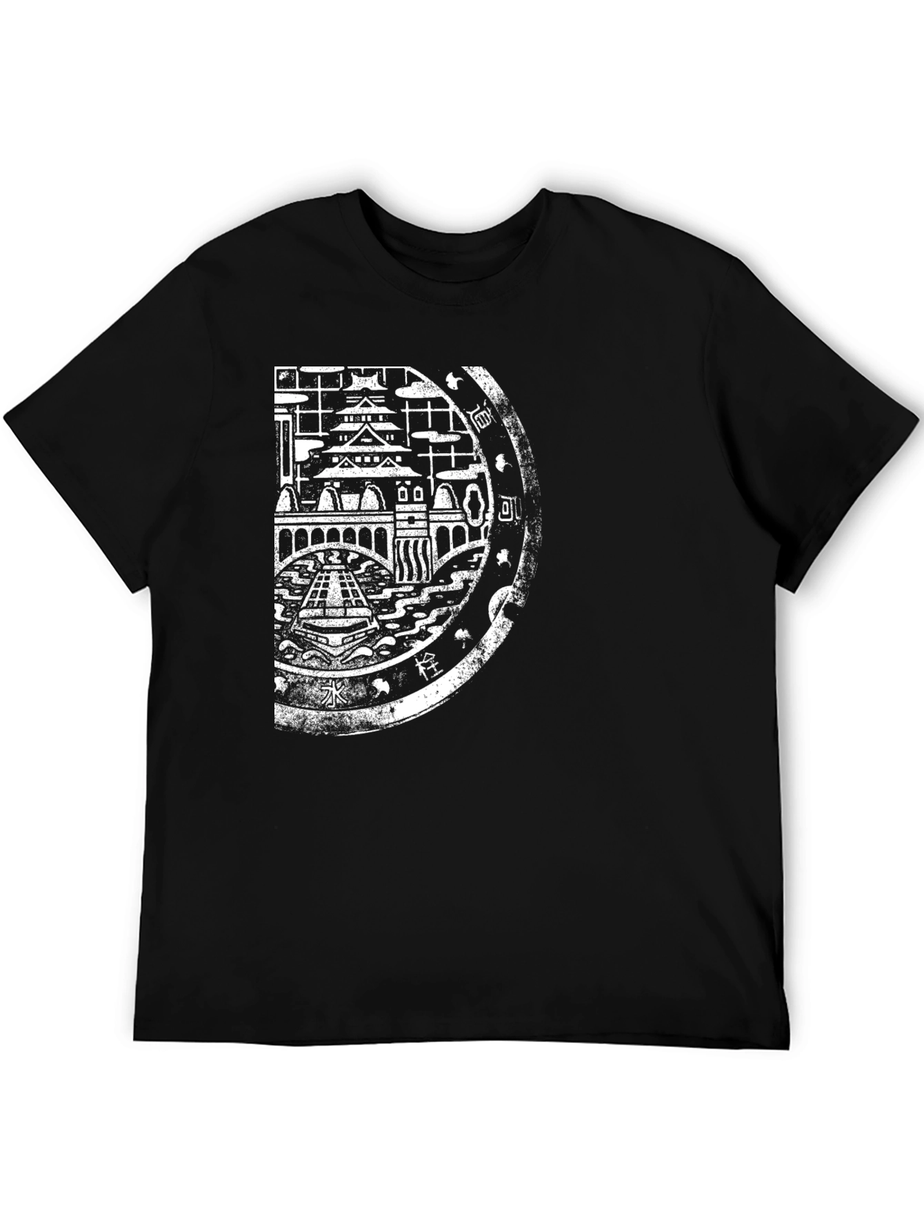 Osaka Japan Graphic Tee - Black Cotton T-Shirt