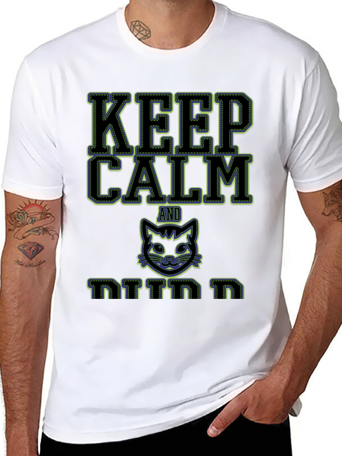 Keep Calm and Kitten On Graphic T-Shirt