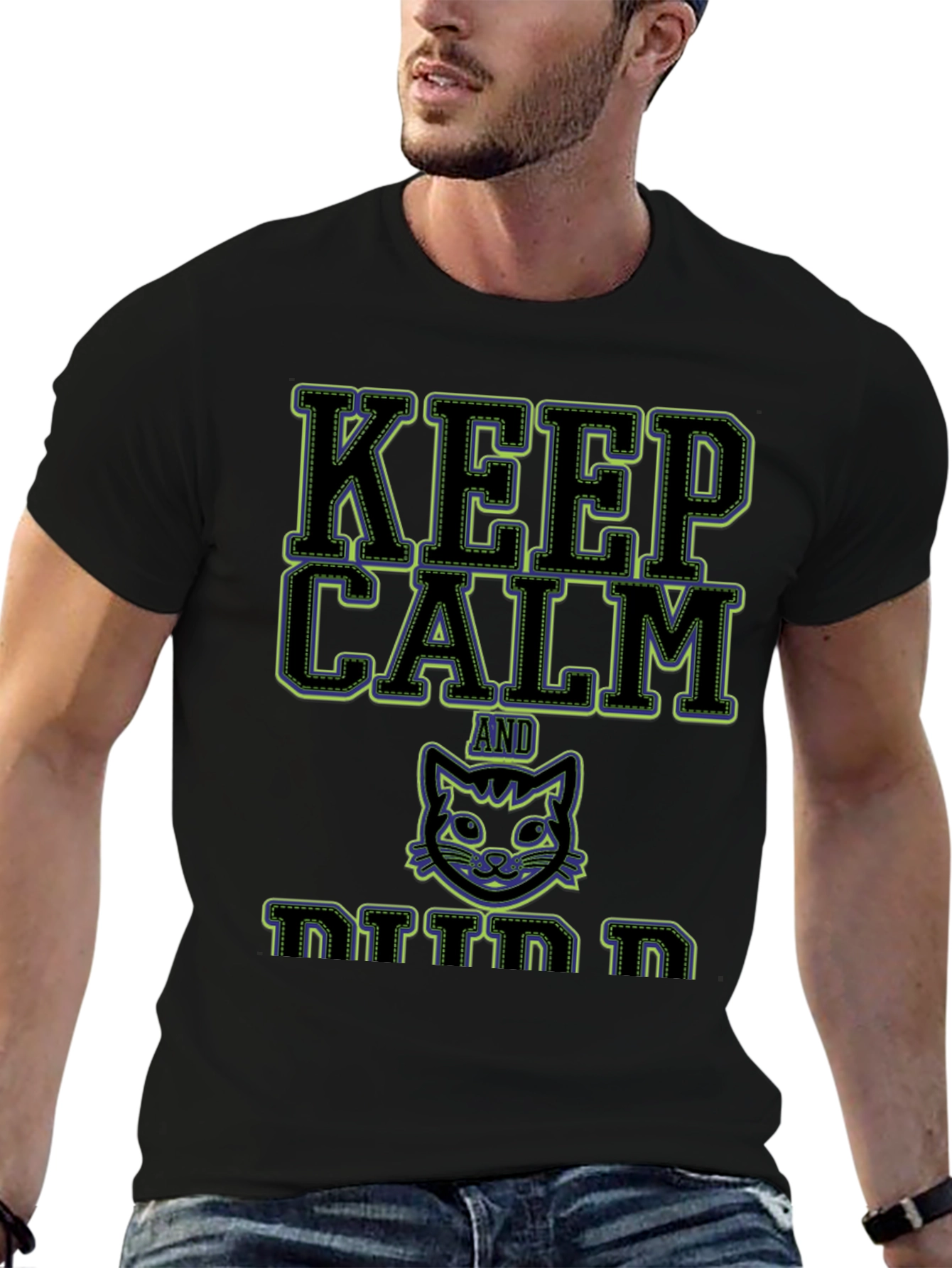 Keep Calm and Kitten On Graphic T-Shirt