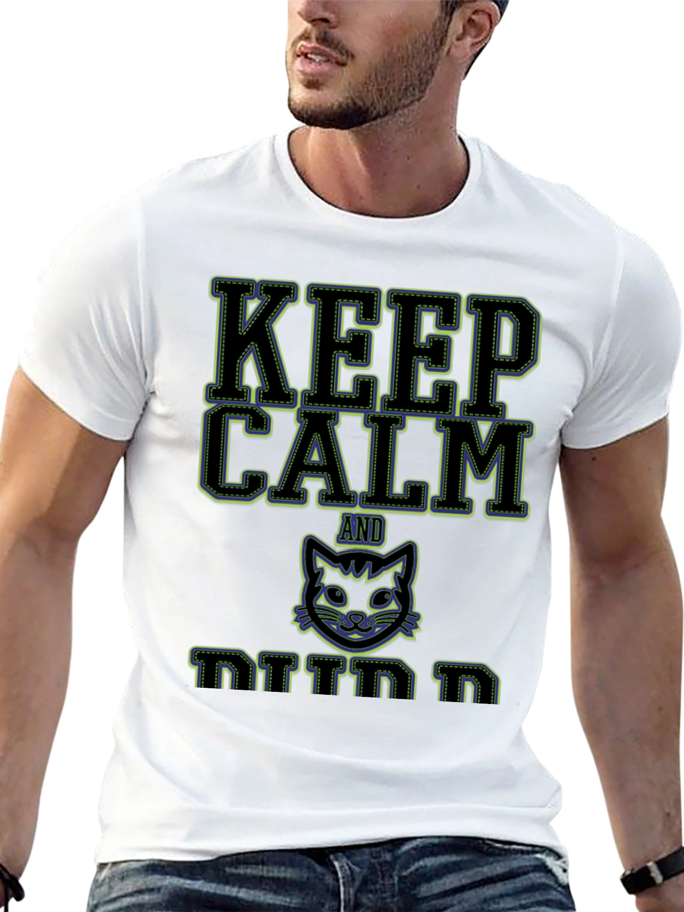 Keep Calm and Kitten On Graphic T-Shirt