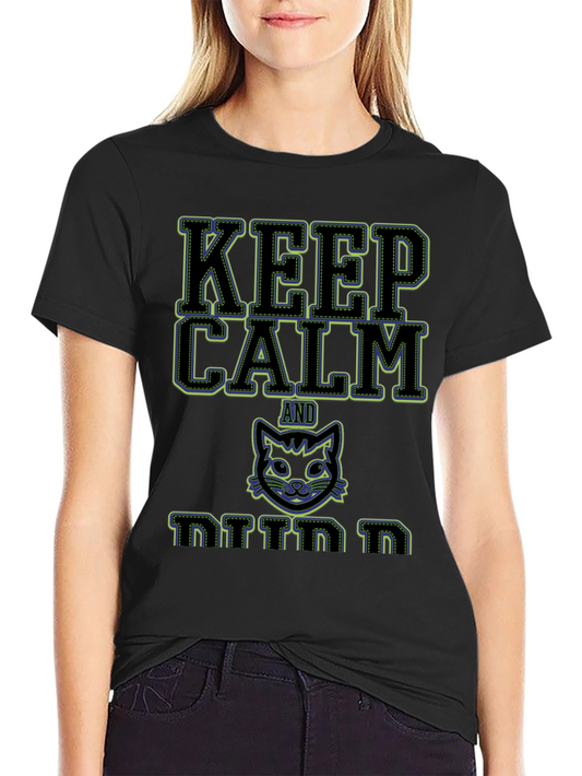 Keep Calm and Kitten On Graphic T-Shirt