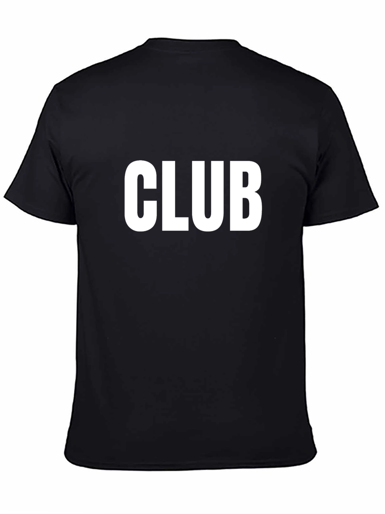 CLUB Graphic Tee - Mens Black Cotton T-Shirt
