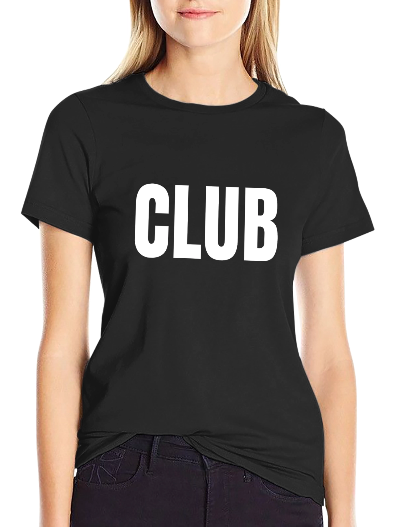CLUB Graphic Tee - Mens Black Cotton T-Shirt