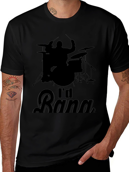 Drummer T-Shirt - Id Rather Be Drumming