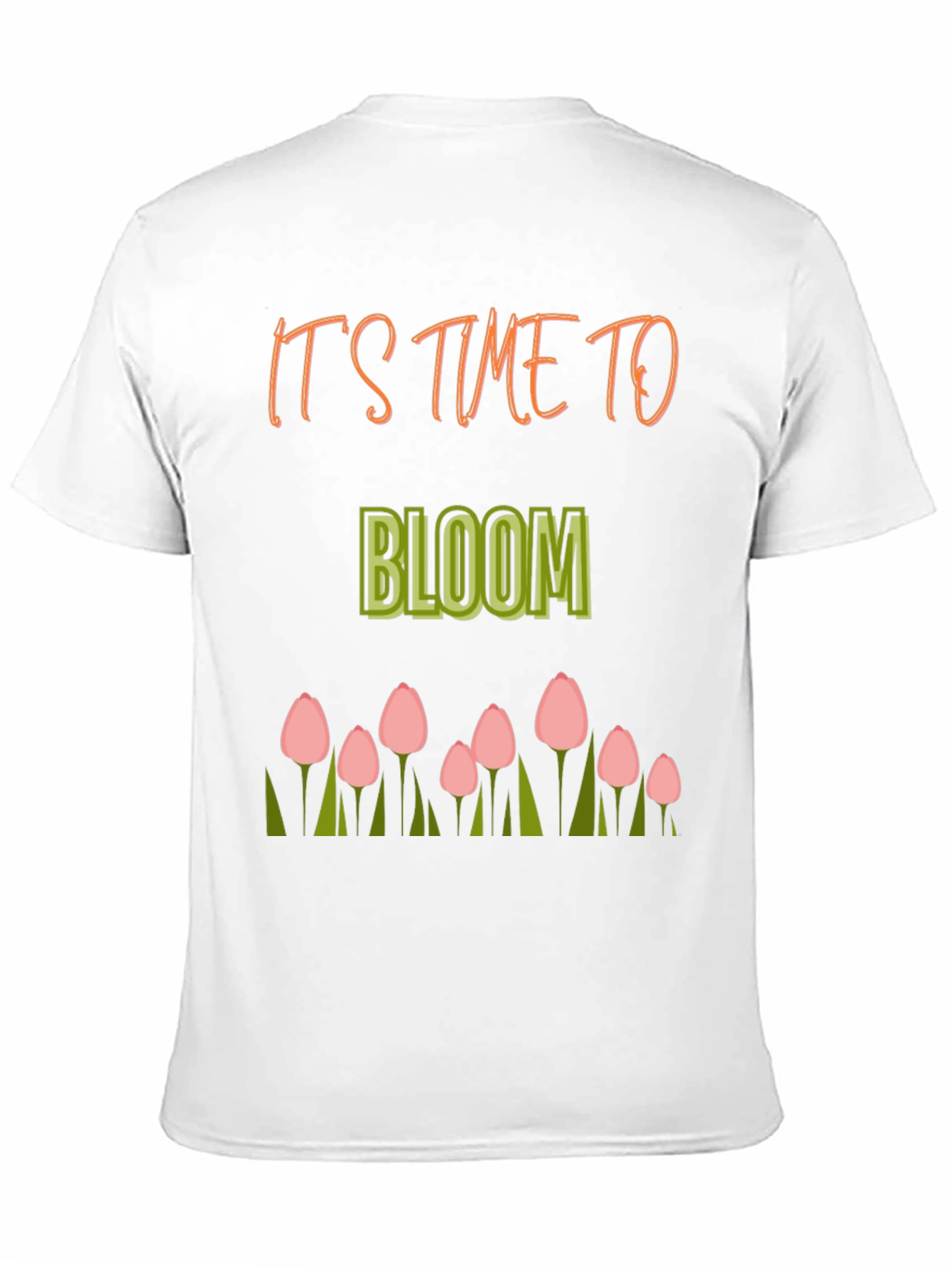 Its Time to Bloom Black Tee