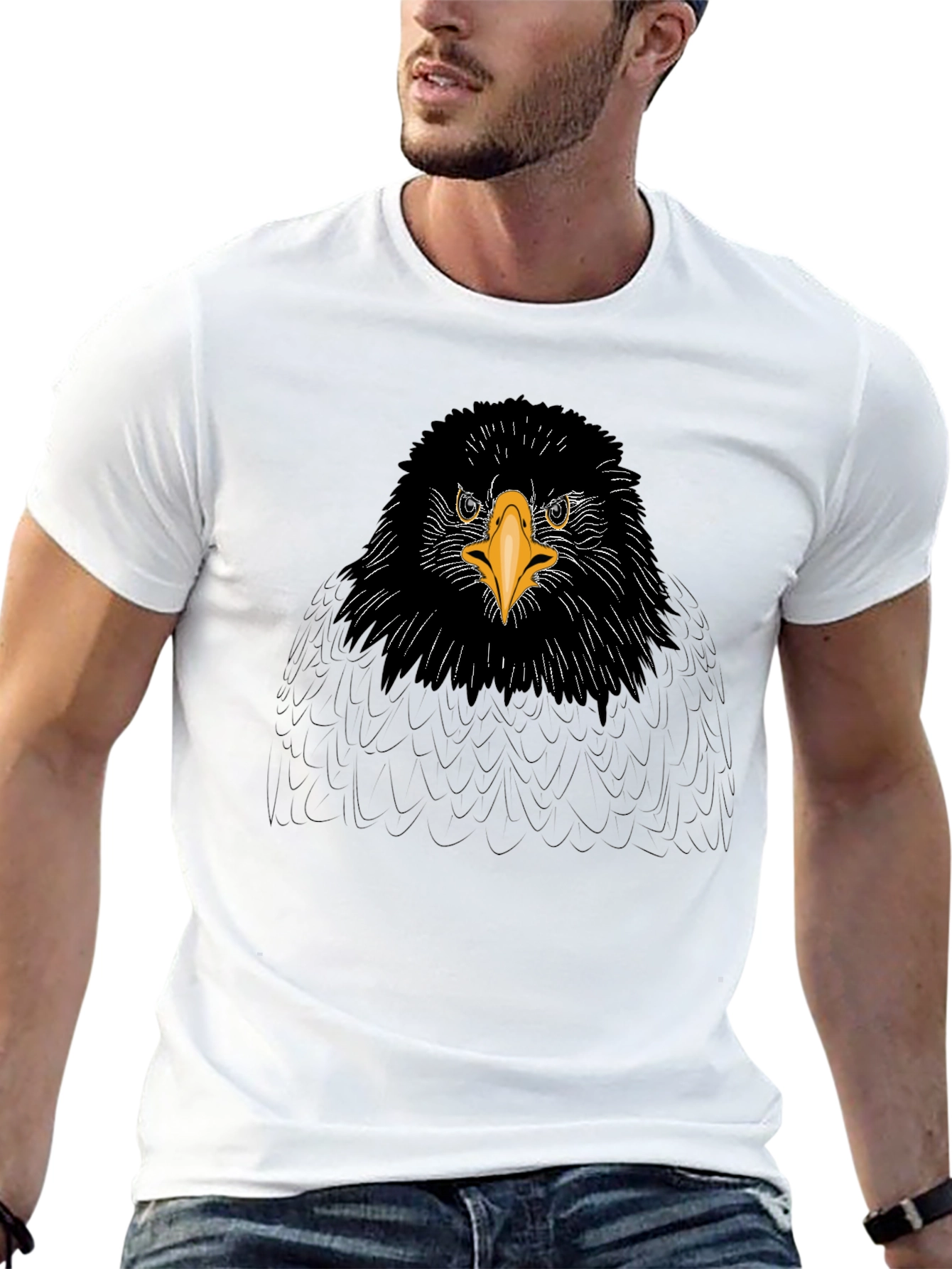 Black Eagle Graphic Tee - Mens Short Sleeve