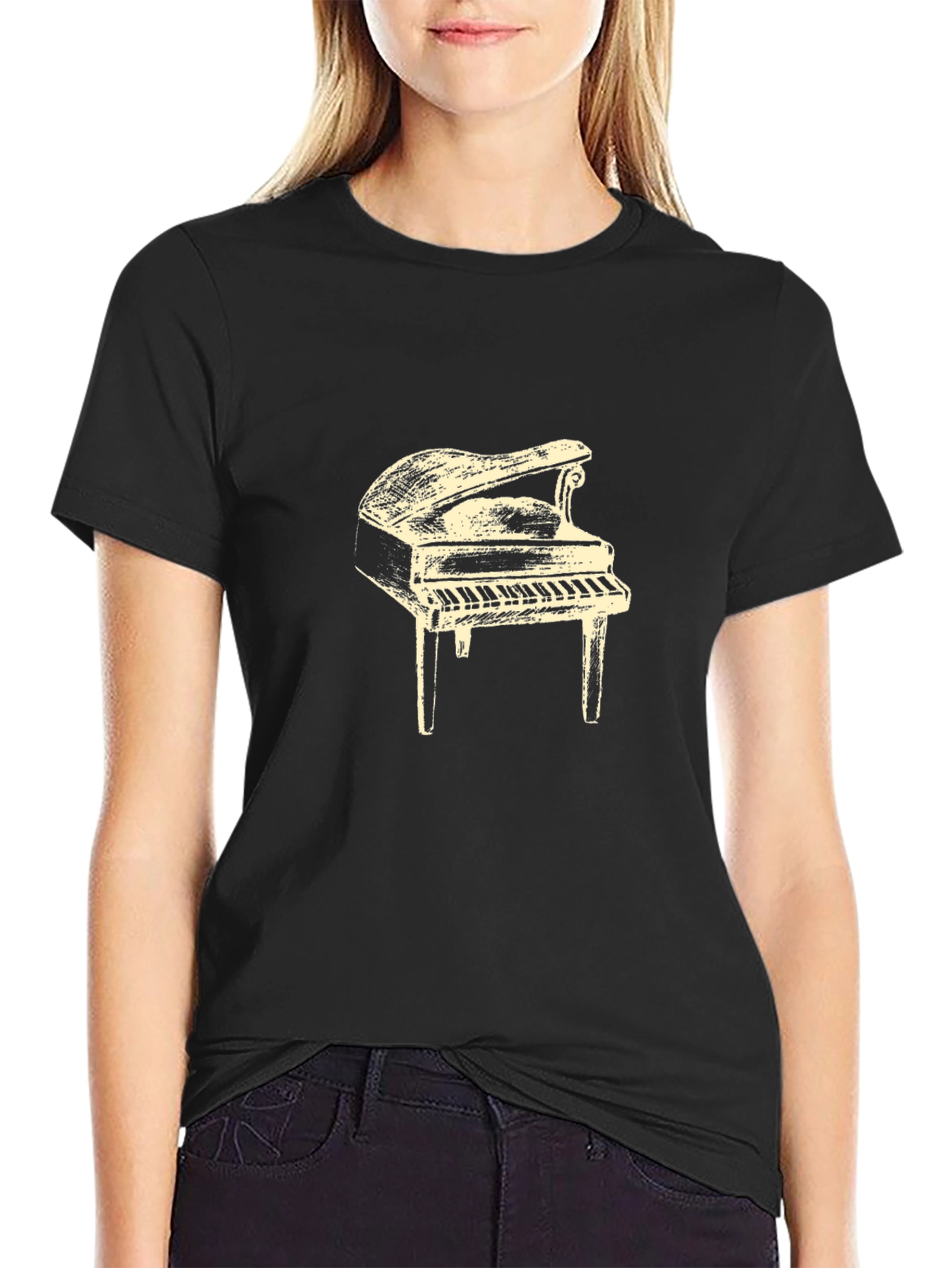 Piano Graphic Tee - Musical Style