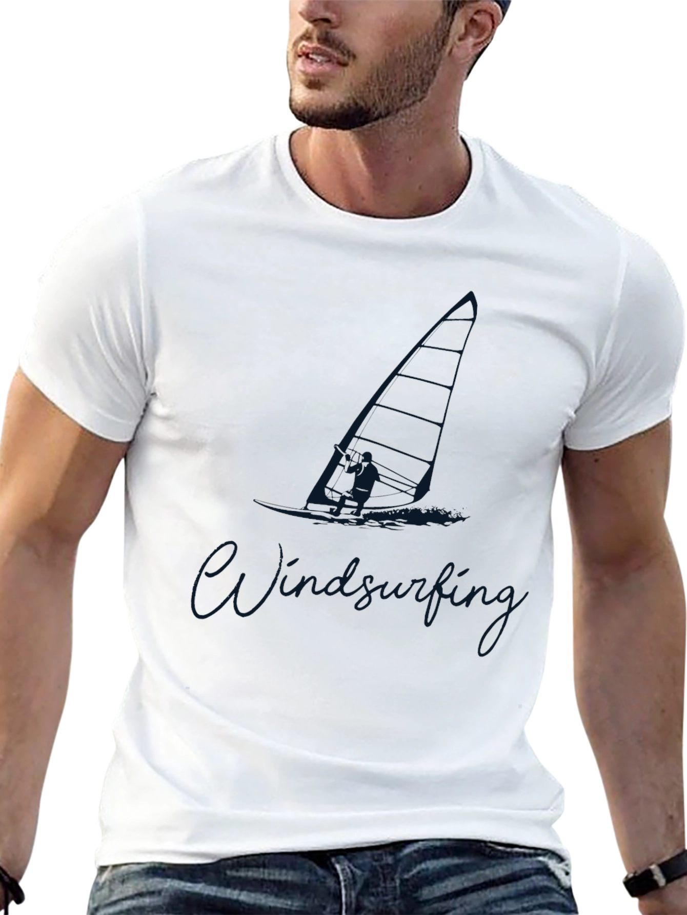 Windsurfing Graphic Tee - Stylish Sport Shirt