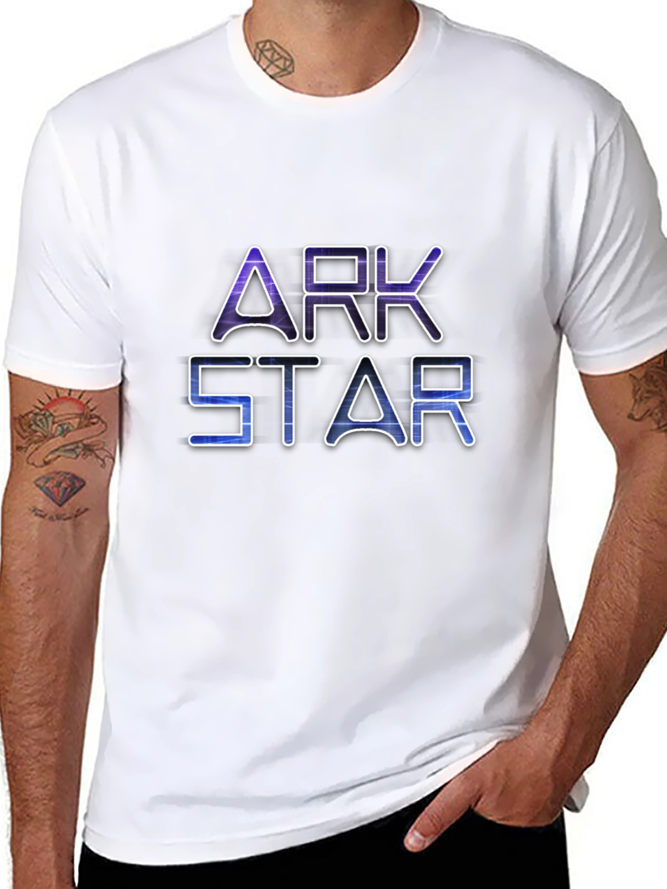 Ark Star Graphic Print Black T-Shirt