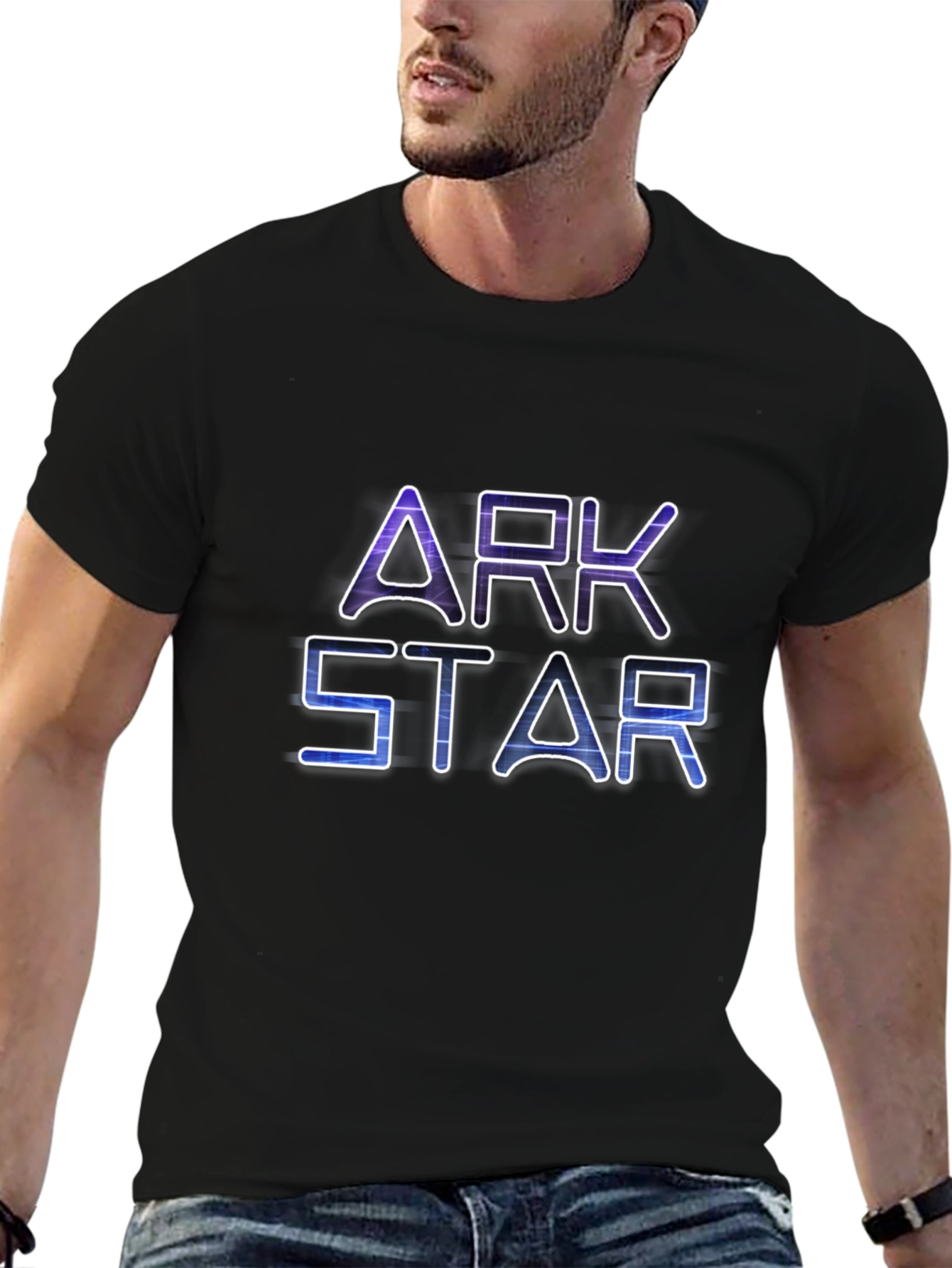 Ark Star Graphic Print Black T-Shirt