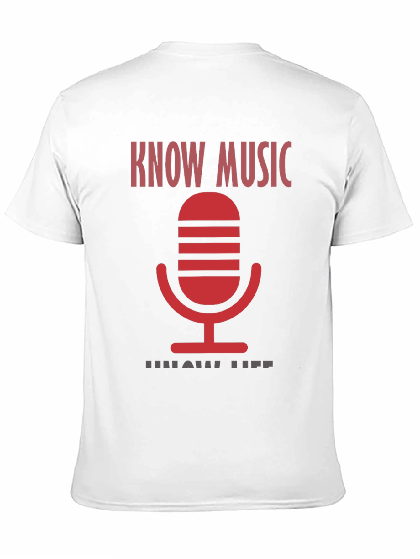 Know Music Know Life Black Graphic Tee