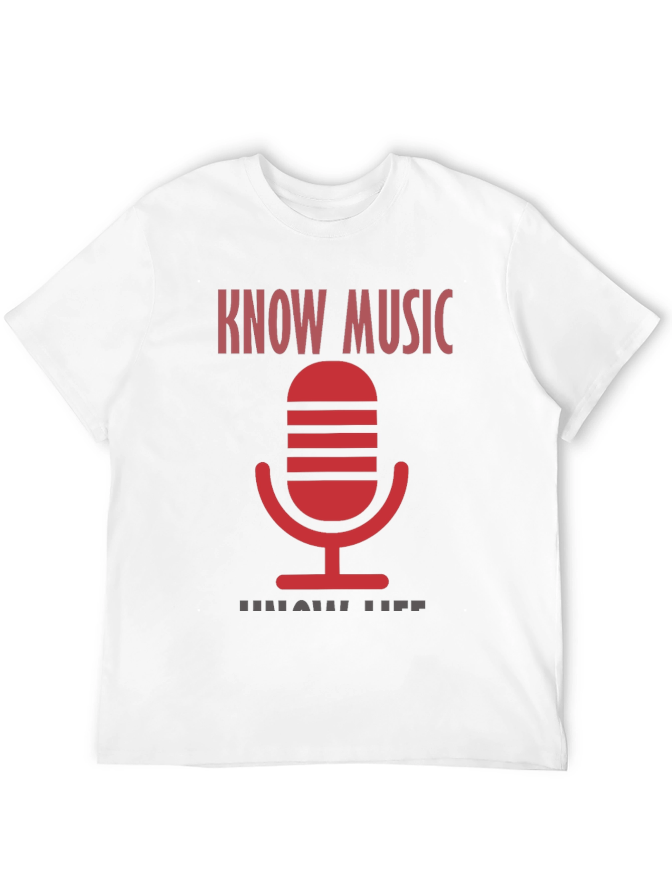 Know Music Know Life Black Graphic Tee