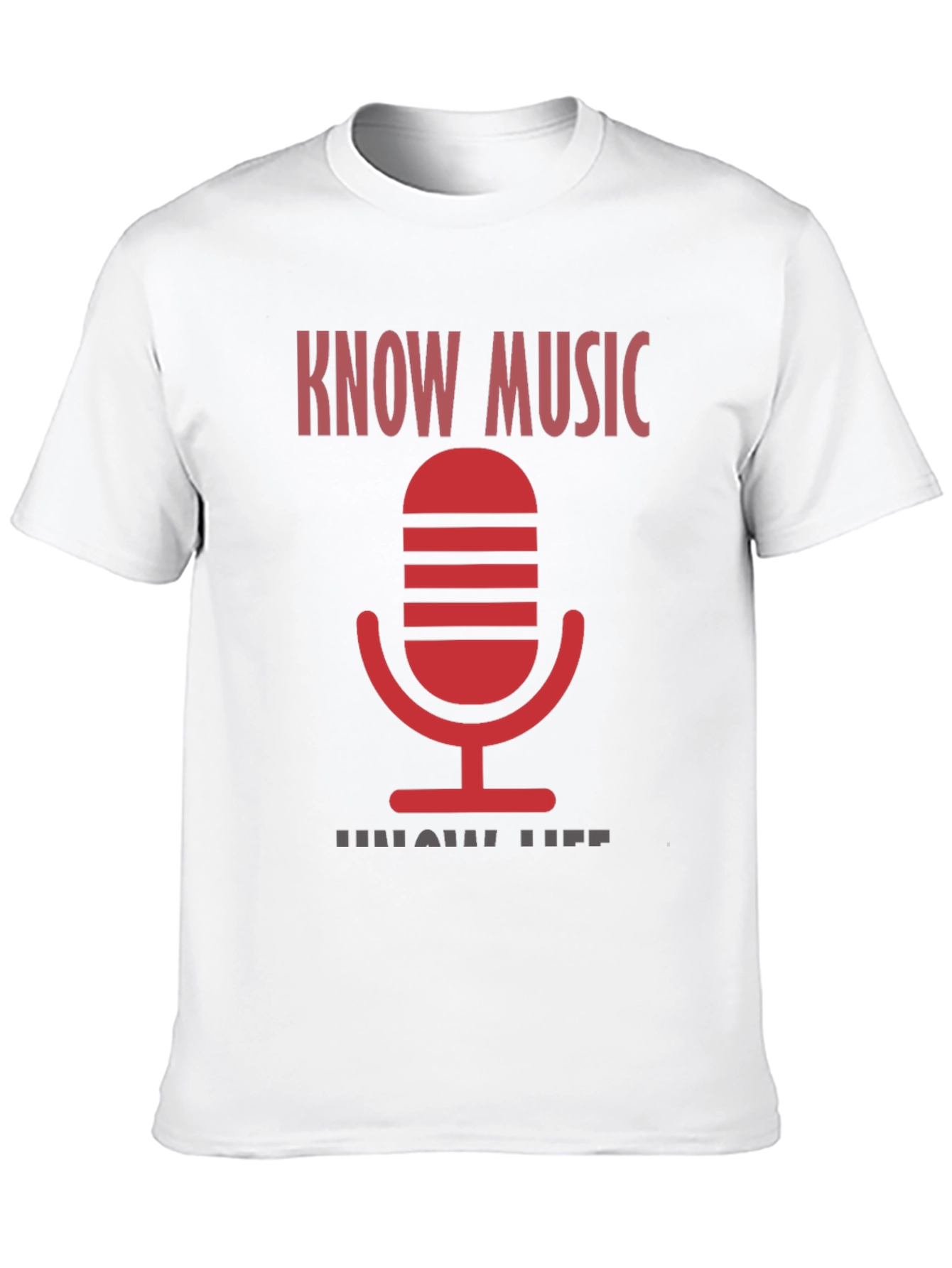 Know Music Know Life Black Graphic Tee