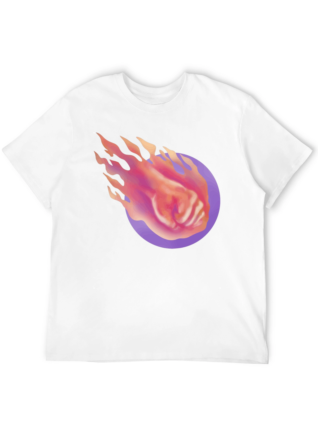 Fiery Fist Graphic Tee - Black