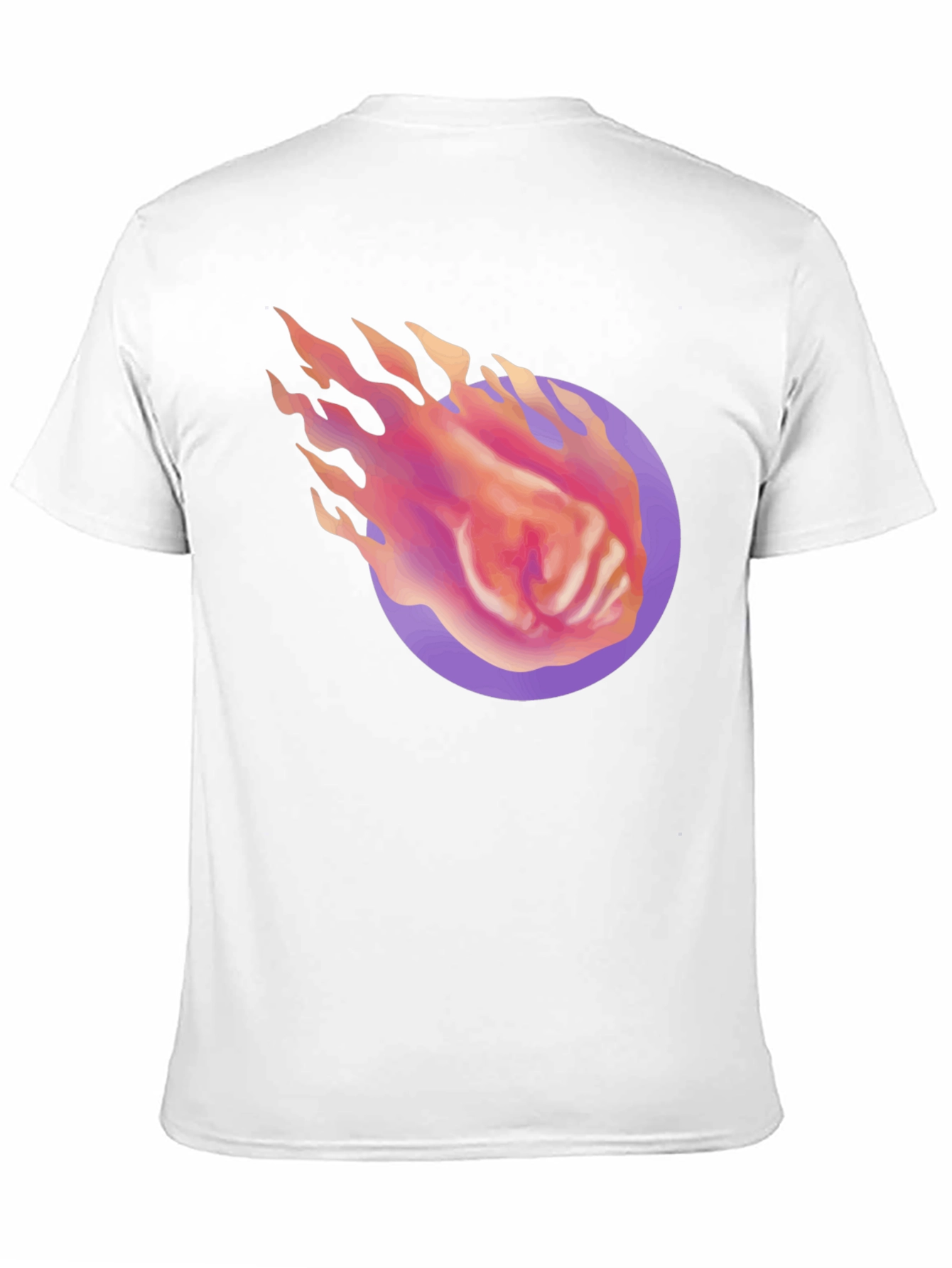 Fiery Fist Graphic Tee - Black