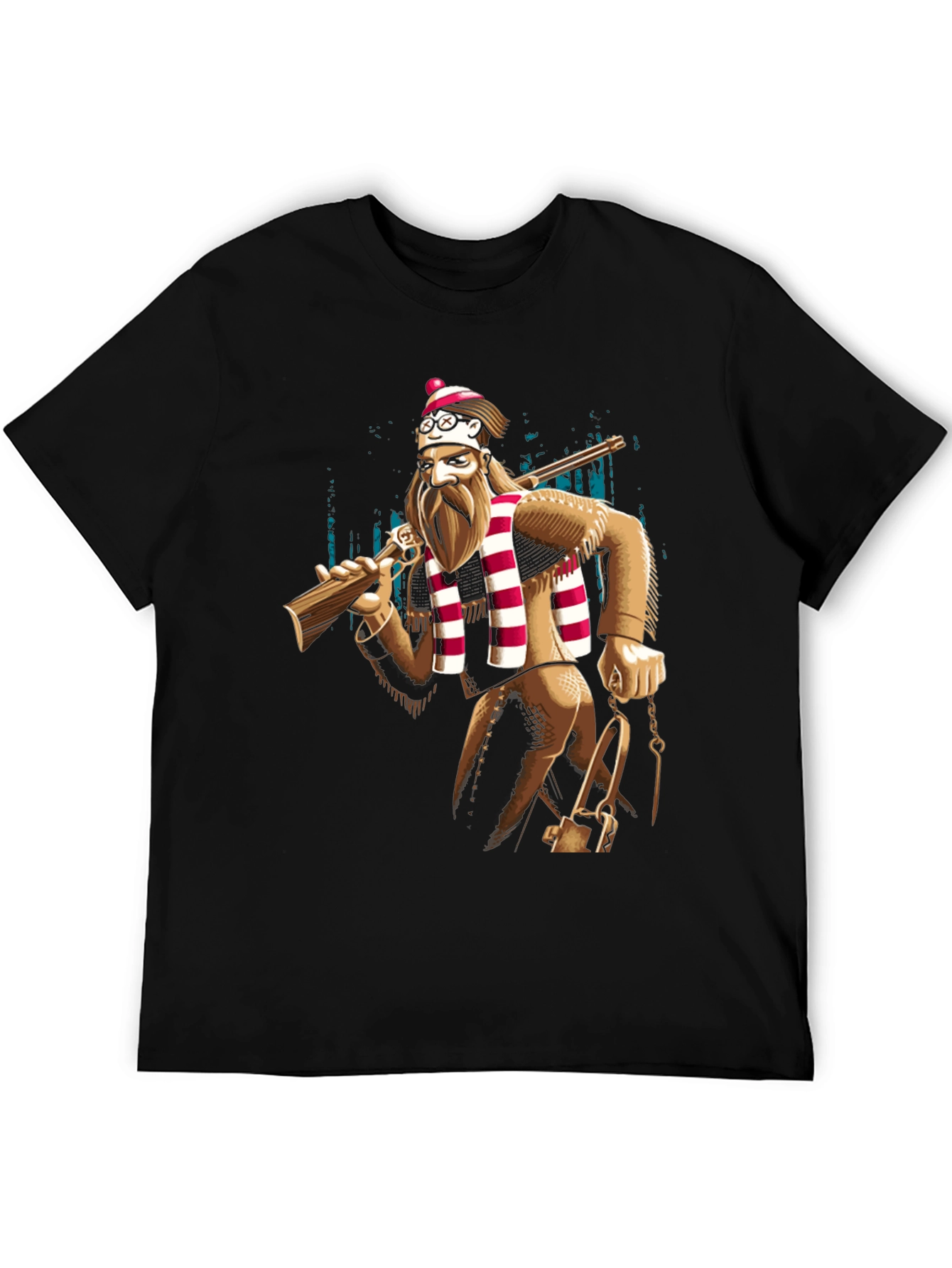 Novelty Lumberjack T-Shirt - Mens Black Tee