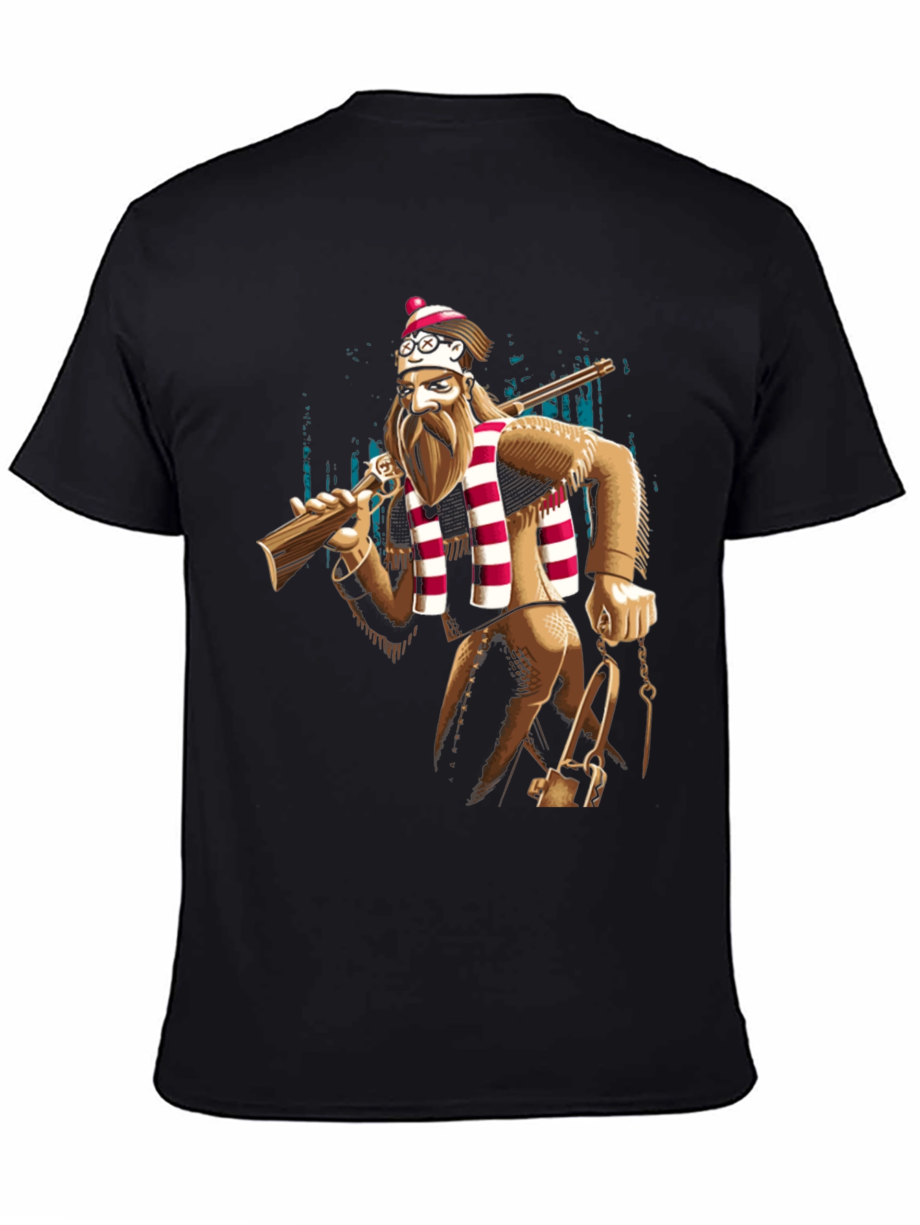 Novelty Lumberjack T-Shirt - Mens Black Tee