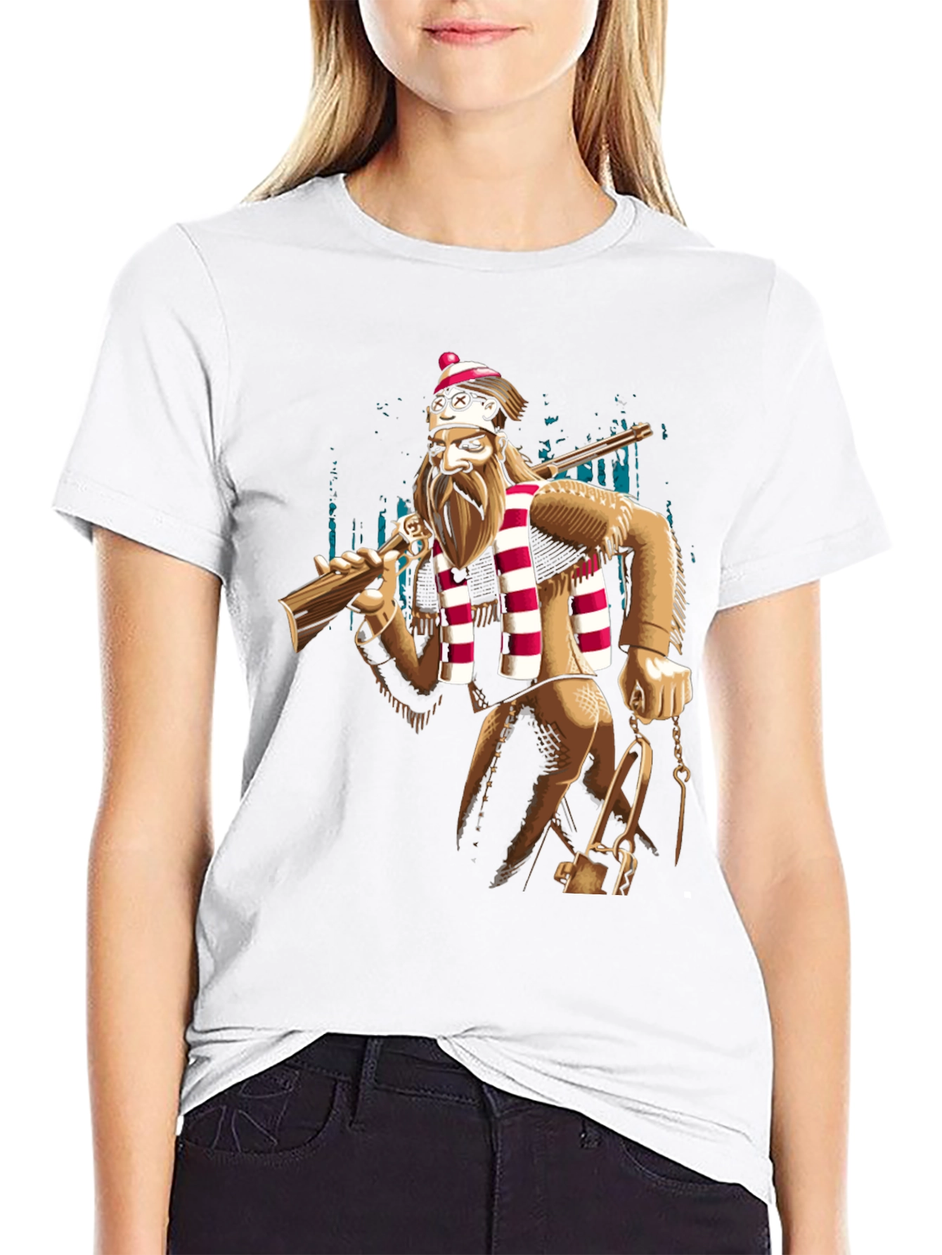 Novelty Lumberjack T-Shirt - Mens Black Tee