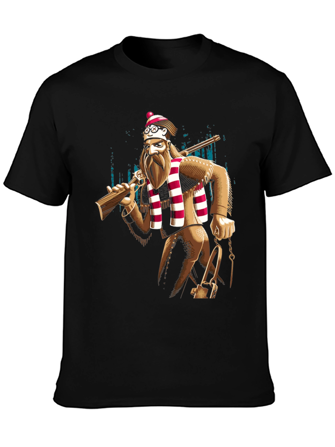 Novelty Lumberjack T-Shirt - Mens Black Tee