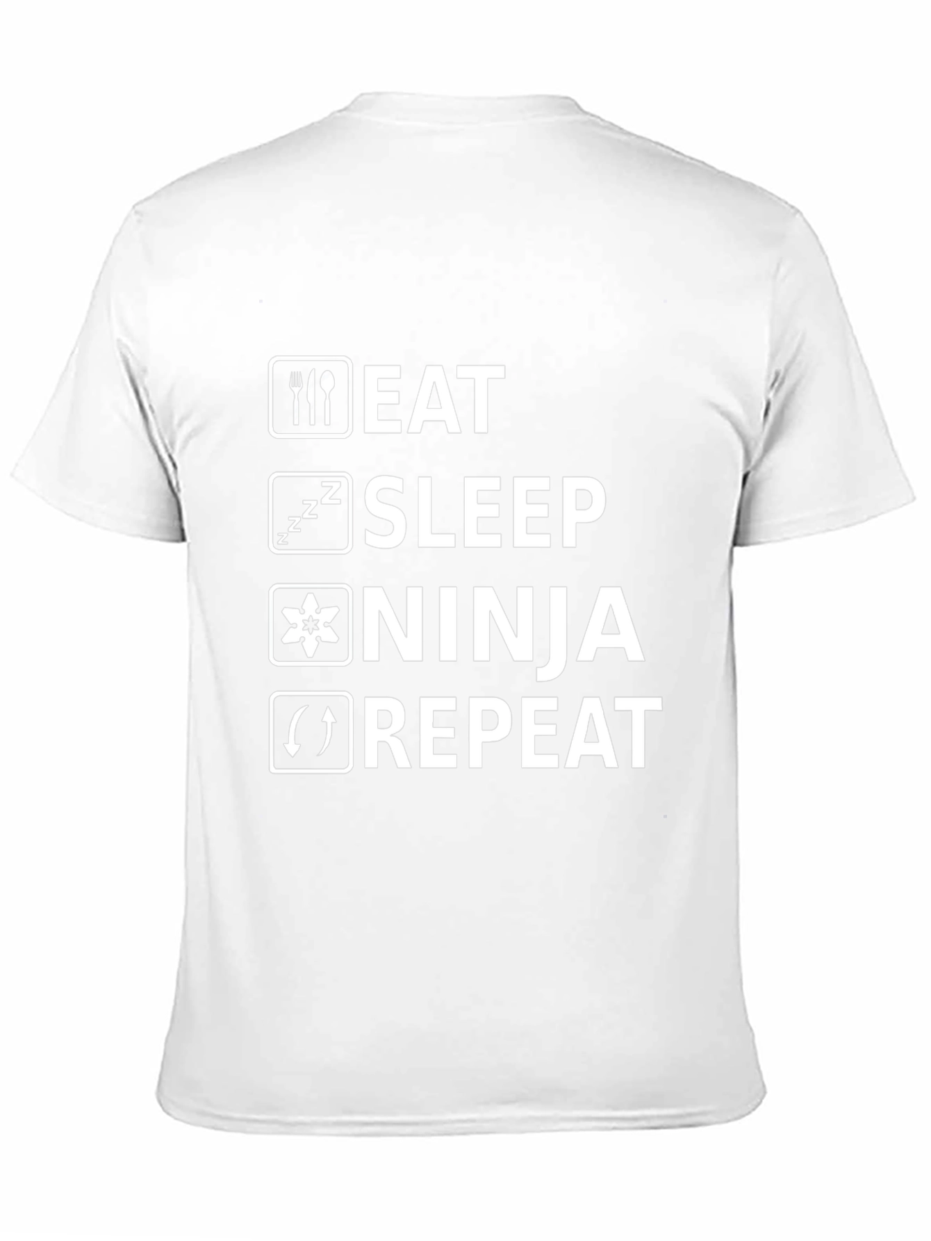 Eat Sleep Ninja Repeat Black T-Shirt