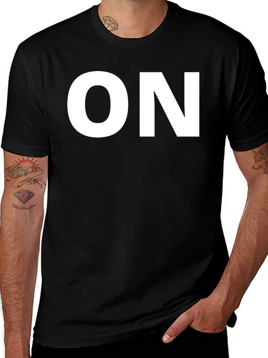 Bold ON Graphic Black T-Shirt