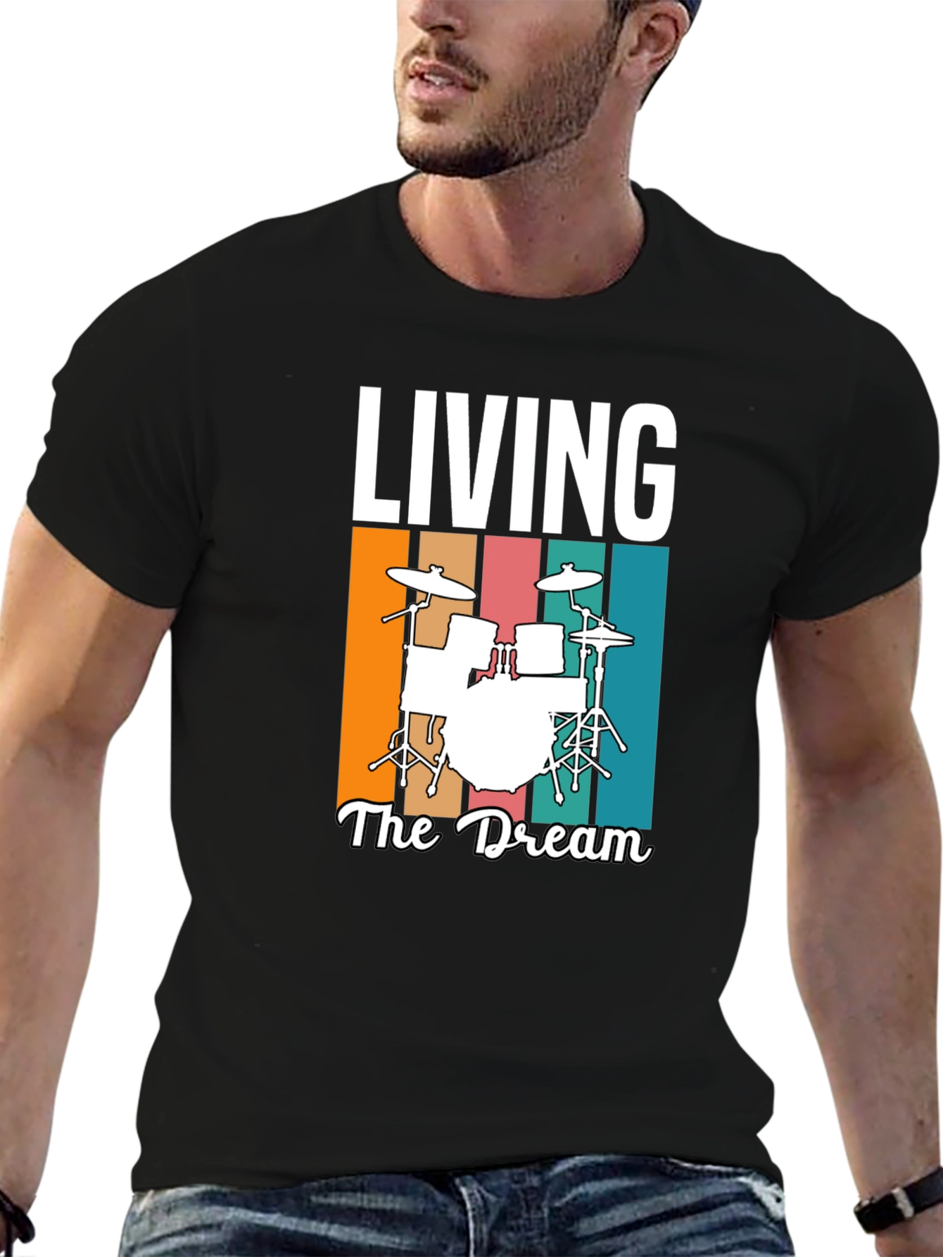 Living the Dream Drum Set T-Shirt