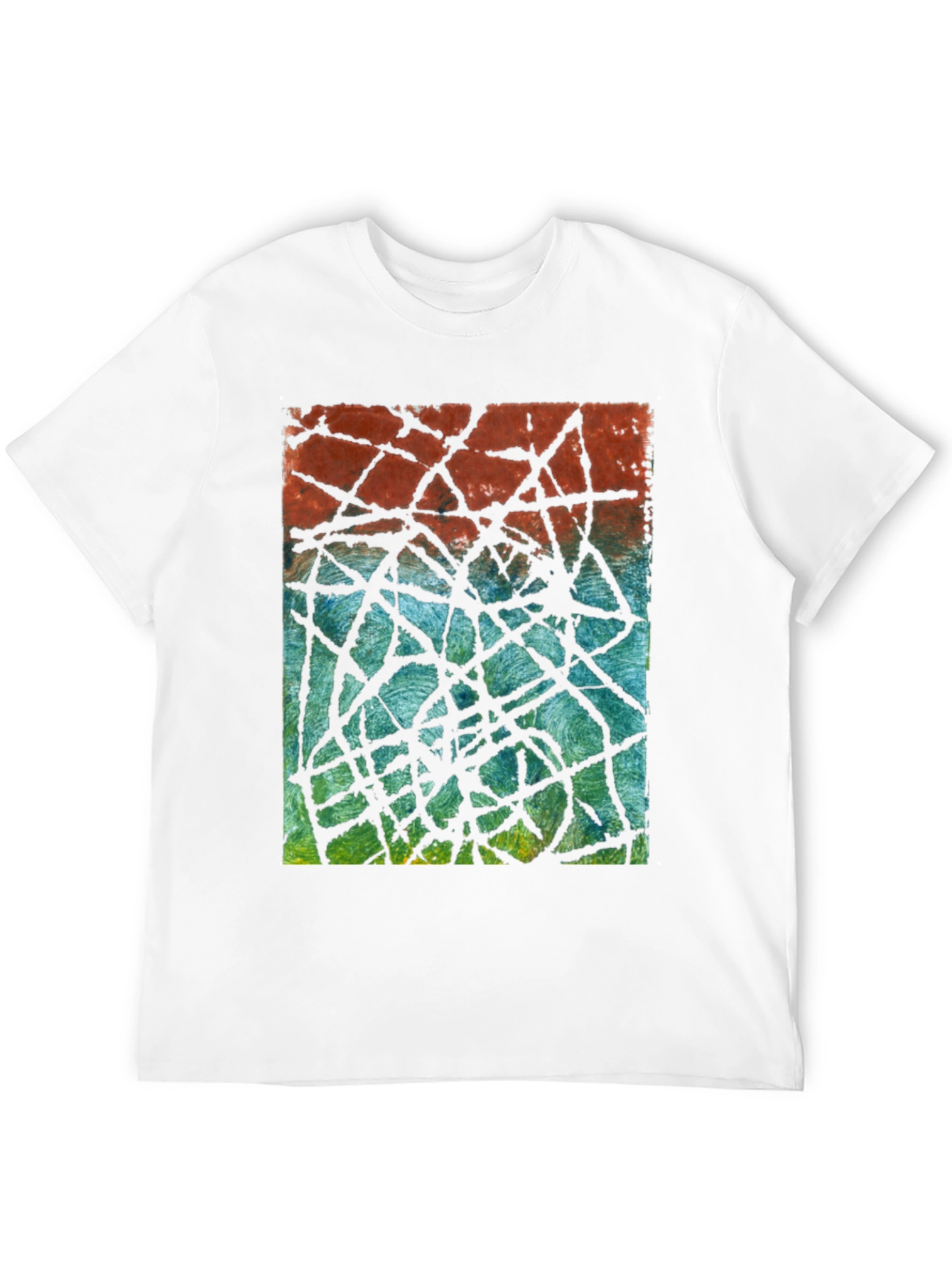 Abstract Line Art Graphic Tee - Modern Casual Style