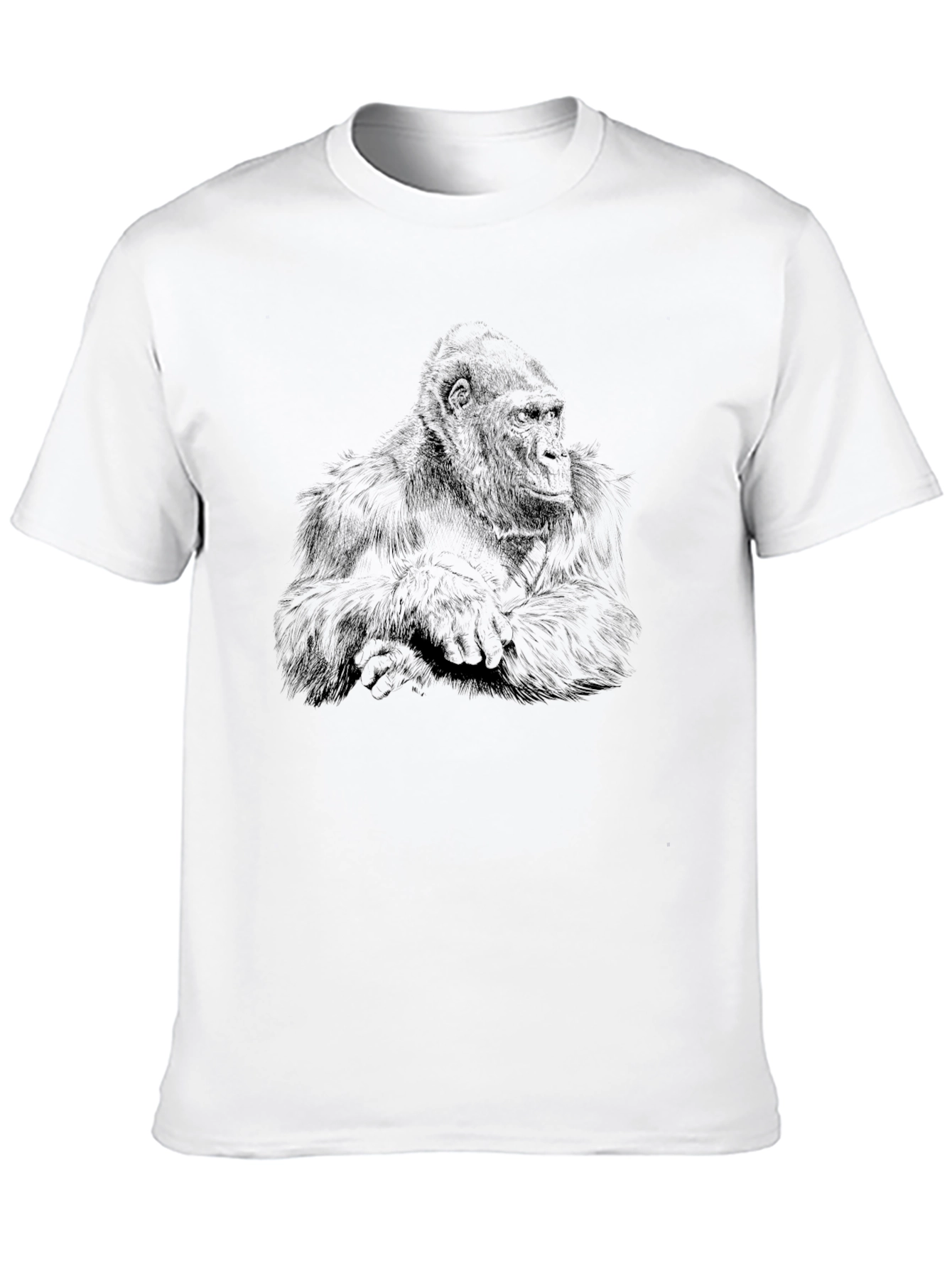 Gorilla Graphic Print Black T-Shirt
