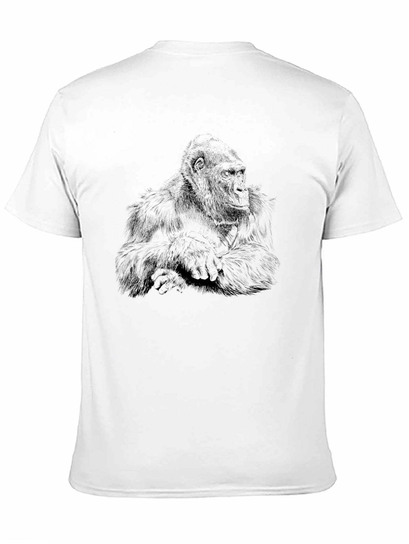 Gorilla Graphic Print Black T-Shirt