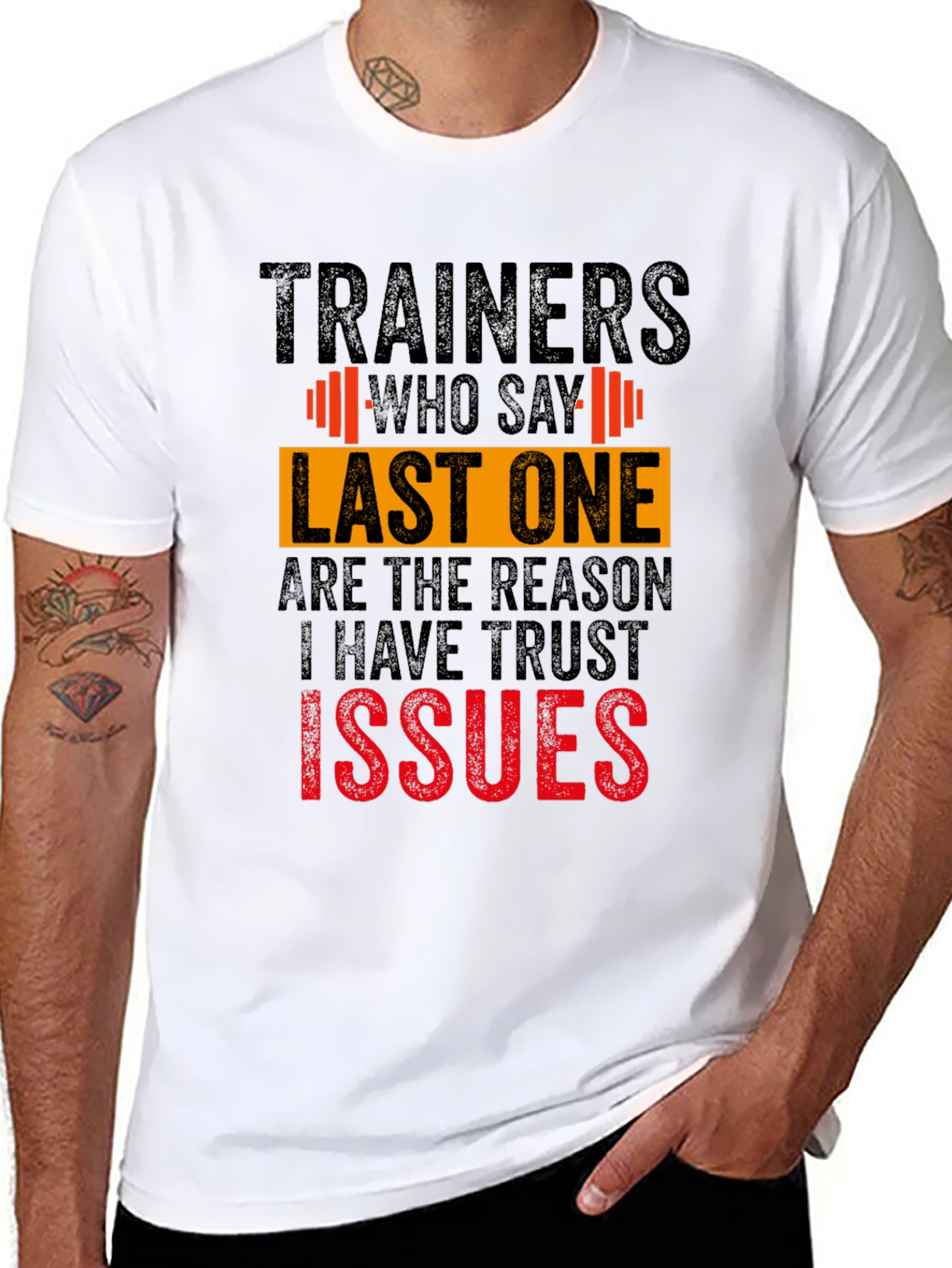Funny Trainer Trust Issues Graphic Tee