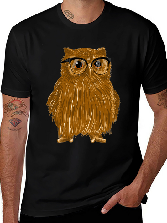 Owl with Glasses T-Shirt - Stylish & Unique Design