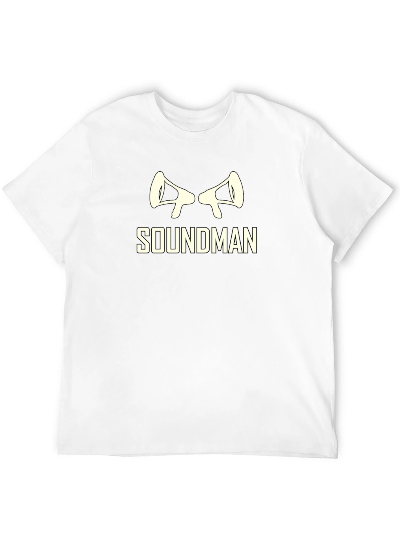 Soundman Graphic T-Shirt - Black Crew Neck Tee