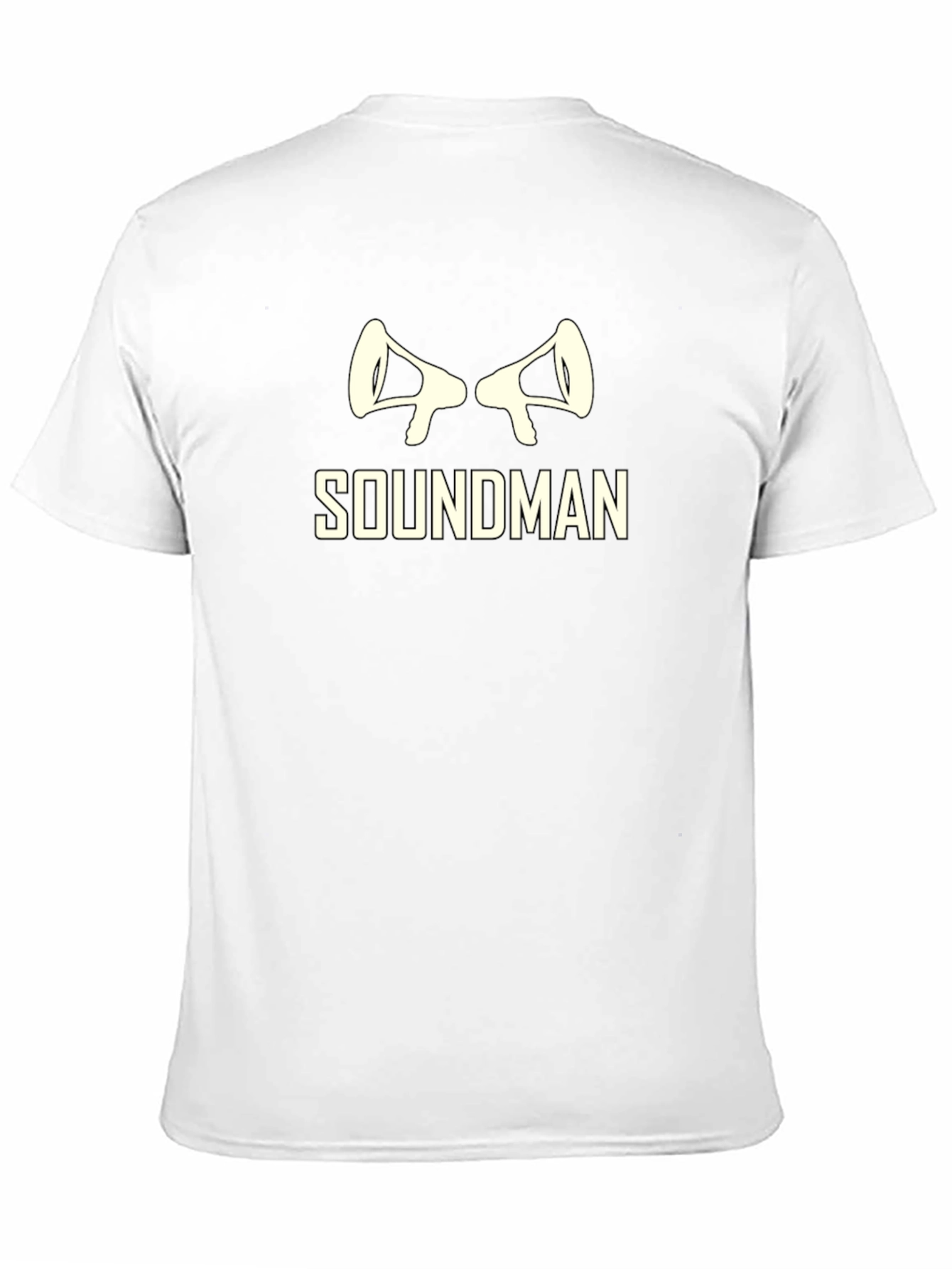 Soundman Graphic T-Shirt - Black Crew Neck Tee