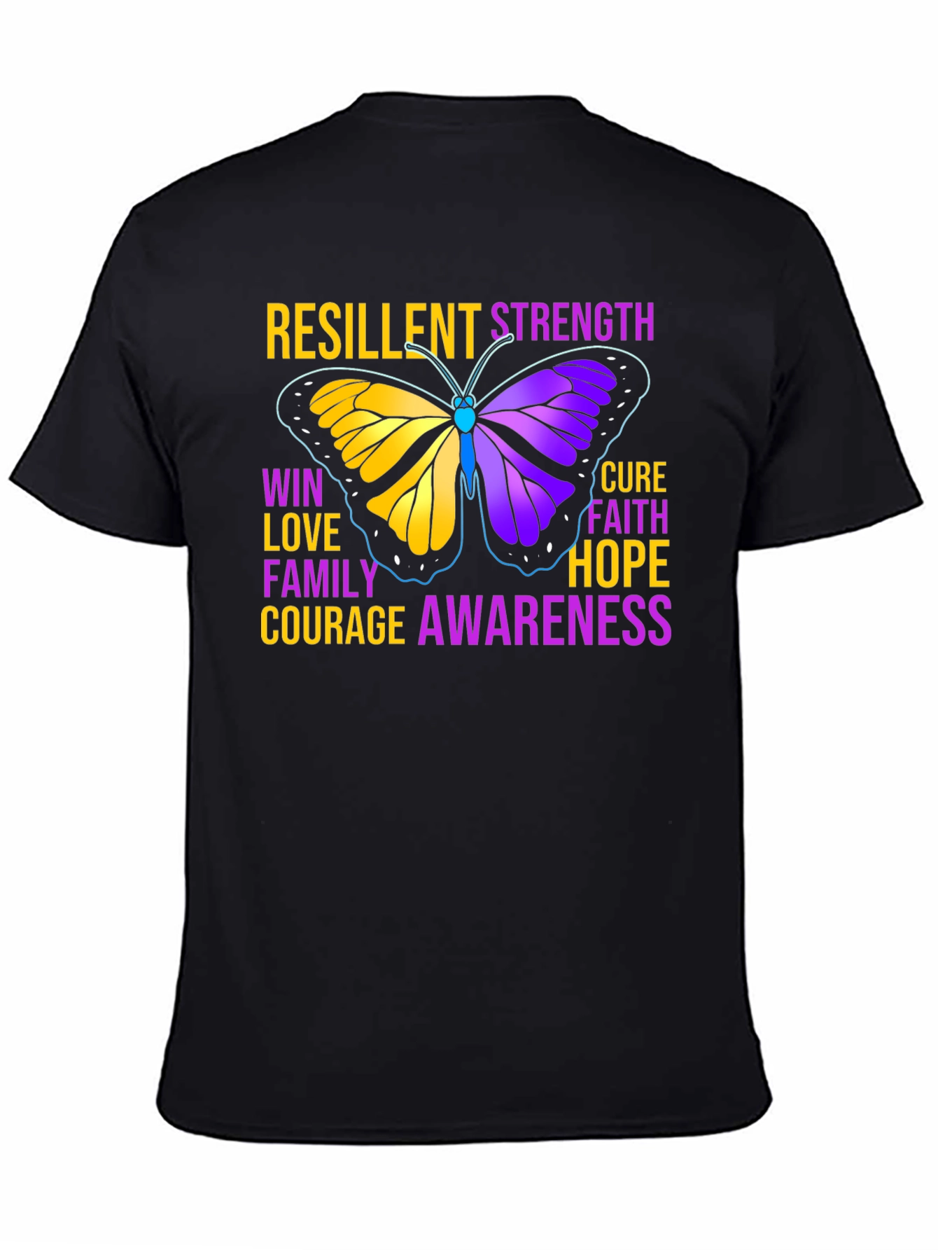 Resilient Strength Butterfly Awareness Graphic Tee
