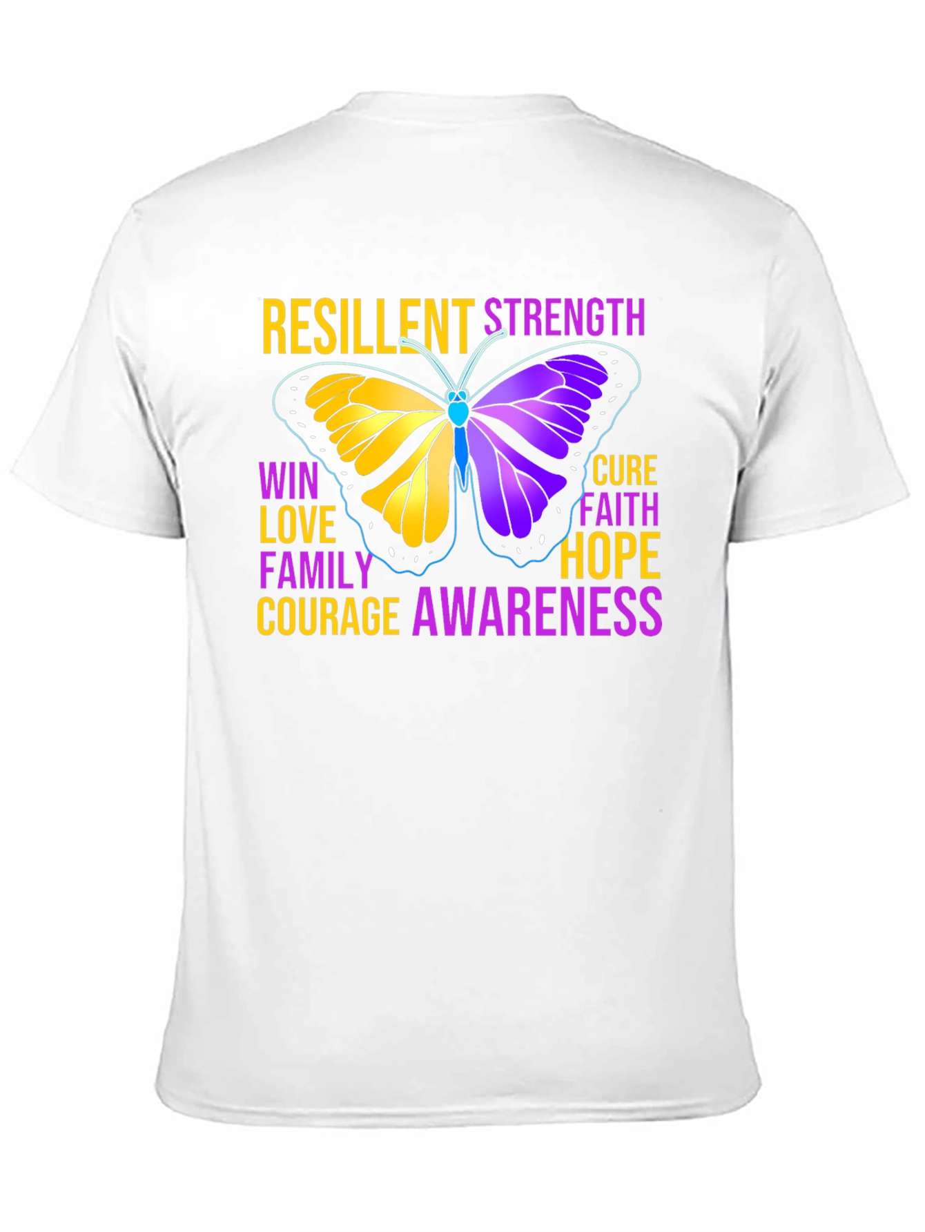 Resilient Strength Butterfly Awareness Graphic Tee