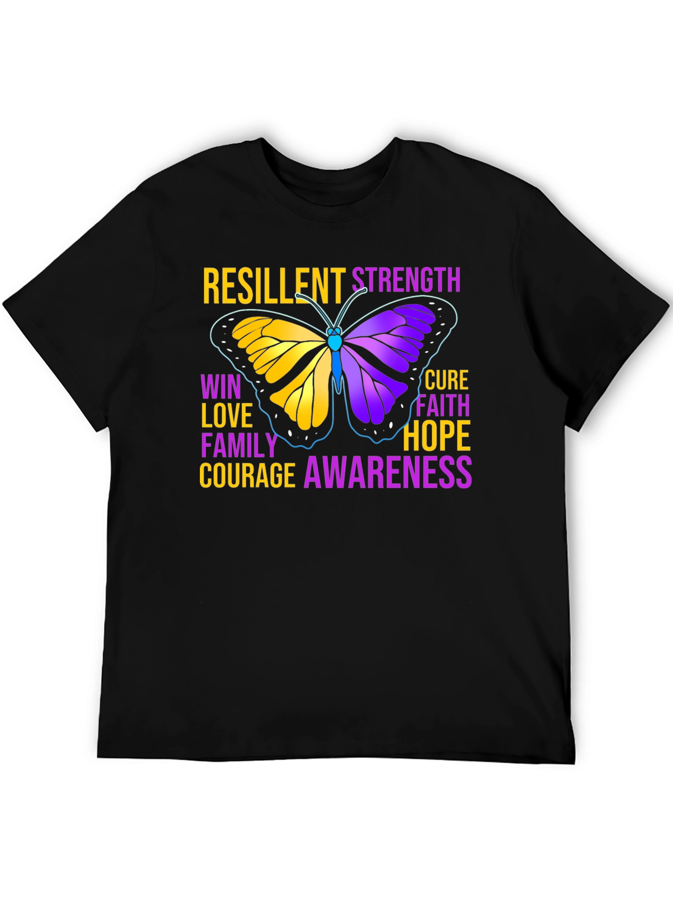 Resilient Strength Butterfly Awareness Graphic Tee