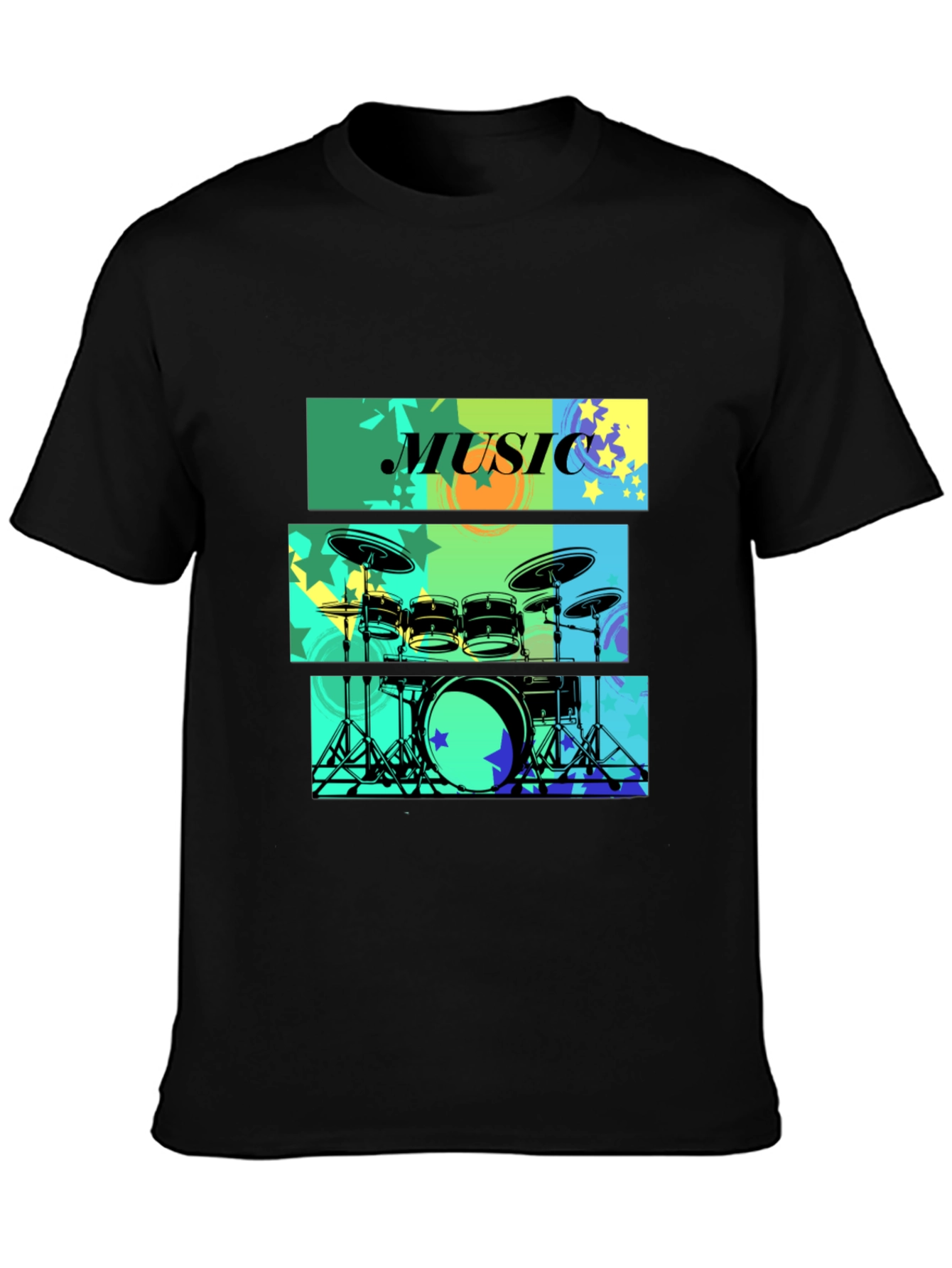 Music Drums T-Shirt - Stylish Graphic Tee