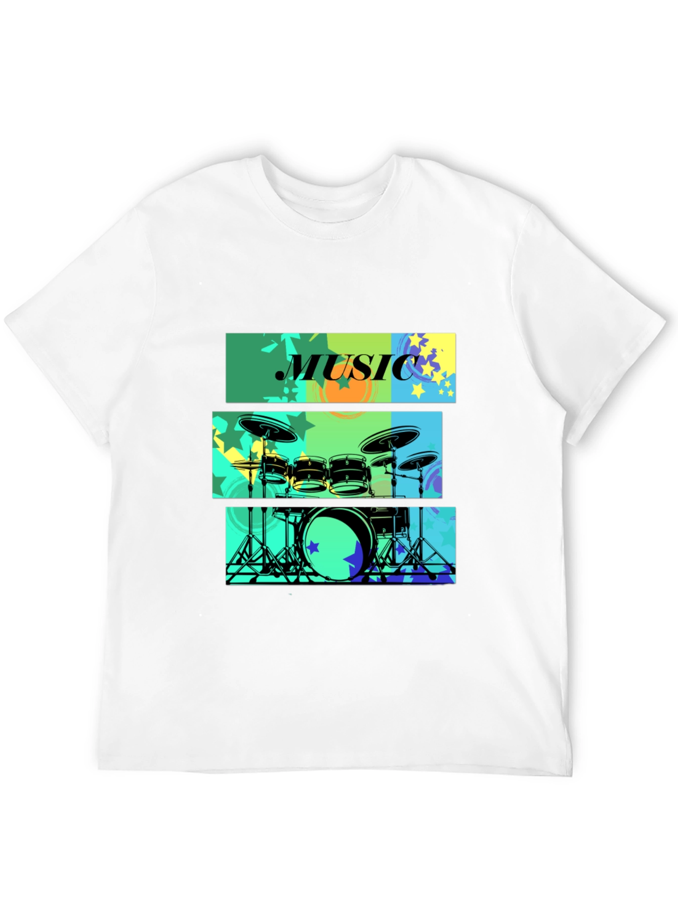 Music Drums T-Shirt - Stylish Graphic Tee