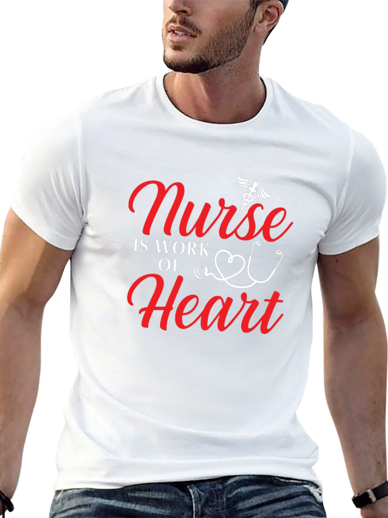 Nurse Heart Work T-Shirt