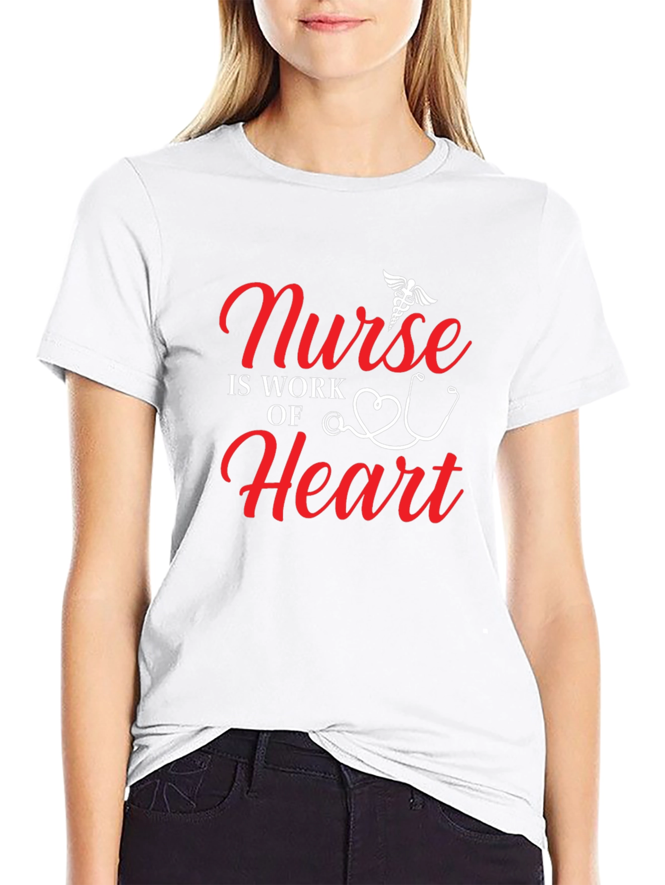 Nurse Heart Work T-Shirt