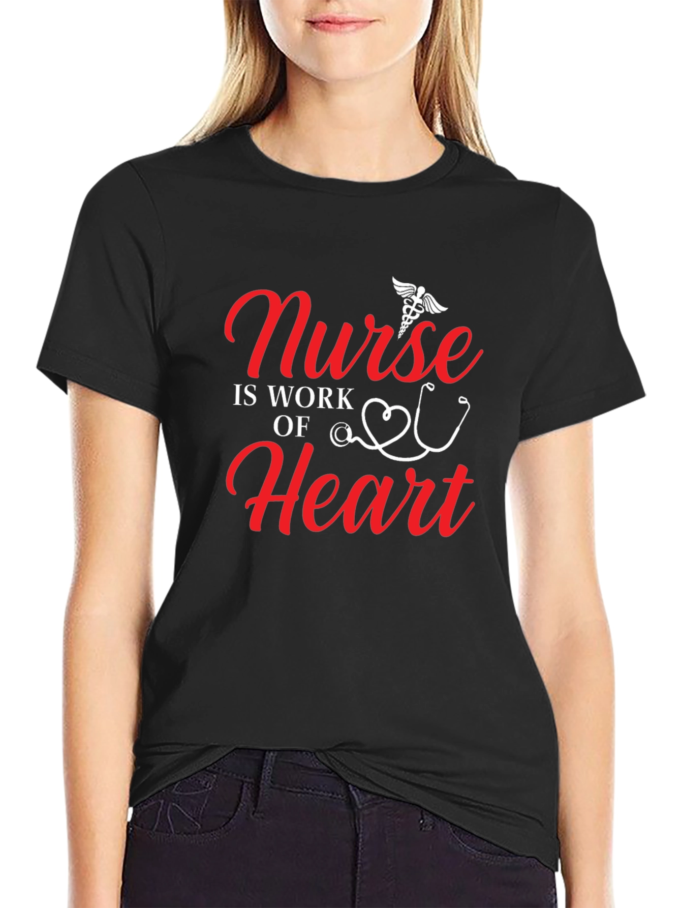 Nurse Heart Work T-Shirt