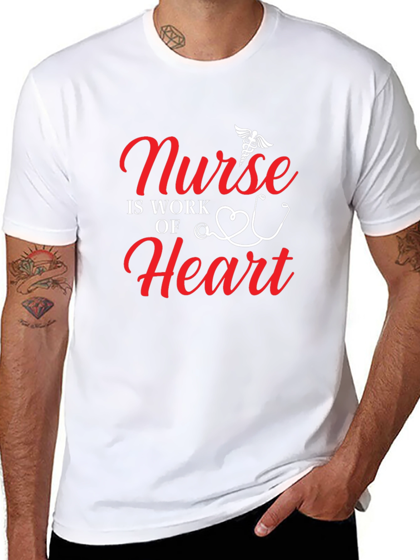 Nurse Heart Work T-Shirt