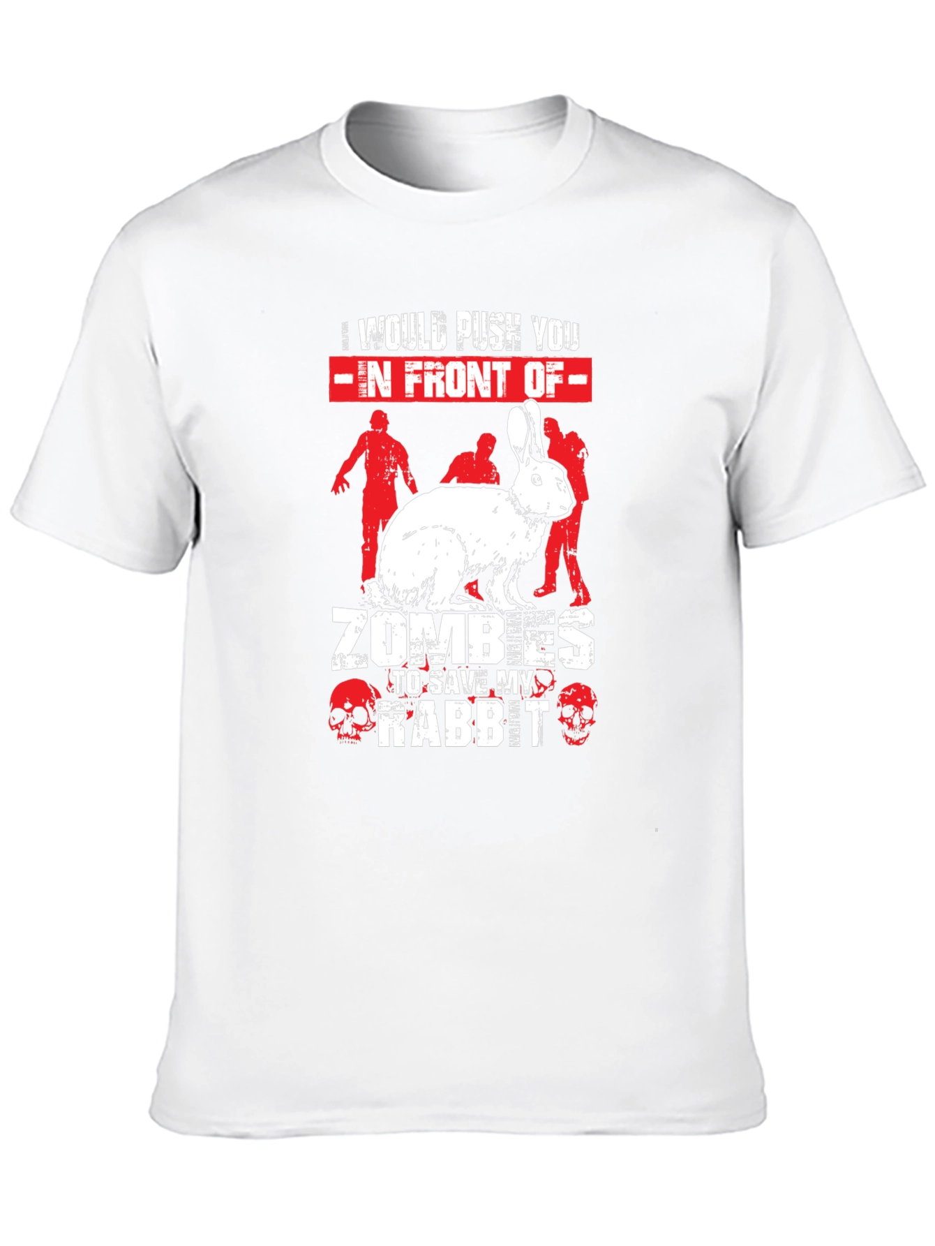 Zombie Rabbit Graphic Tee - Save My Rabbit!