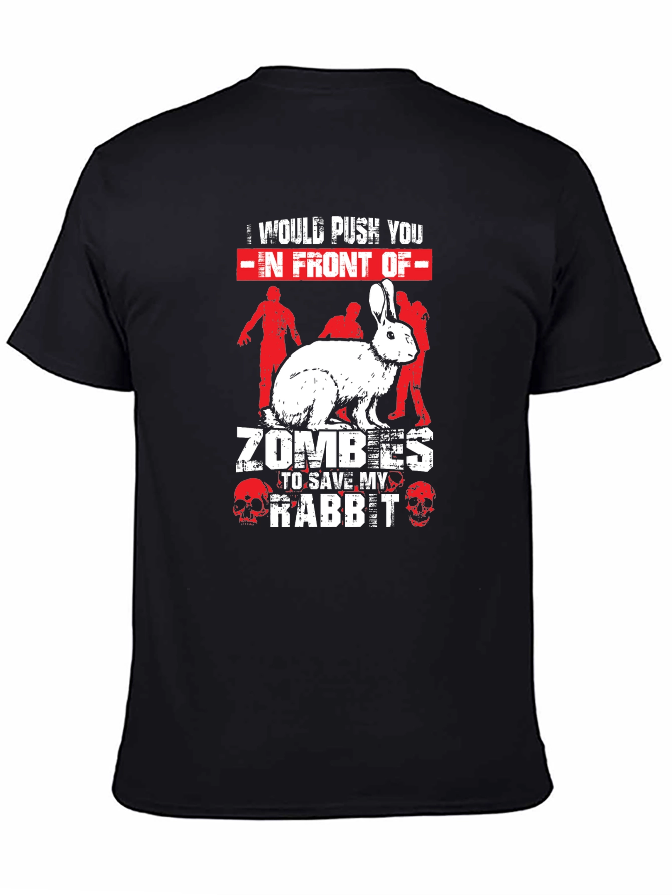 Zombie Rabbit Graphic Tee - Save My Rabbit!