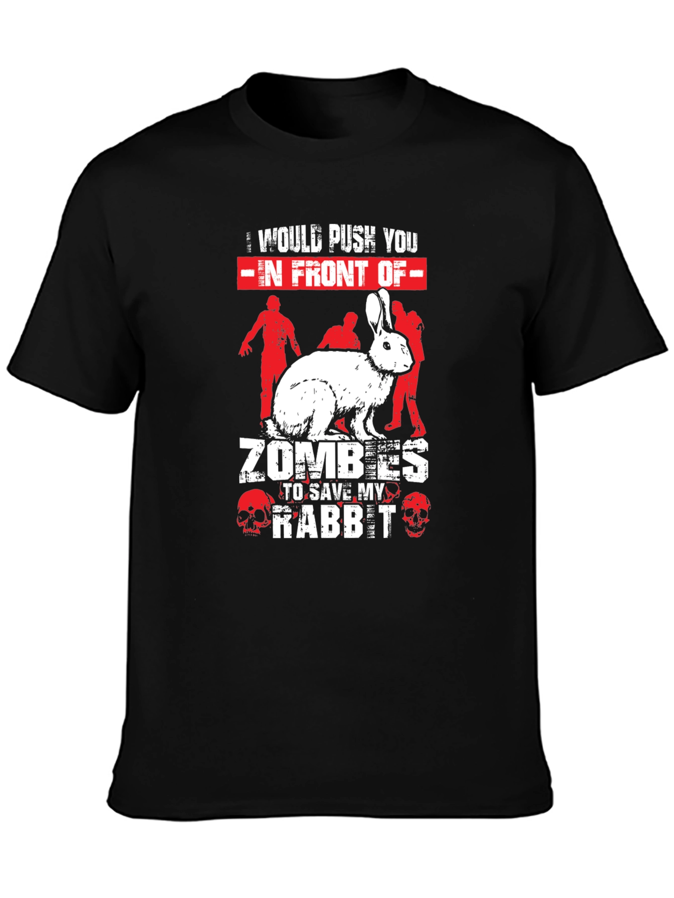 Zombie Rabbit Graphic Tee - Save My Rabbit!