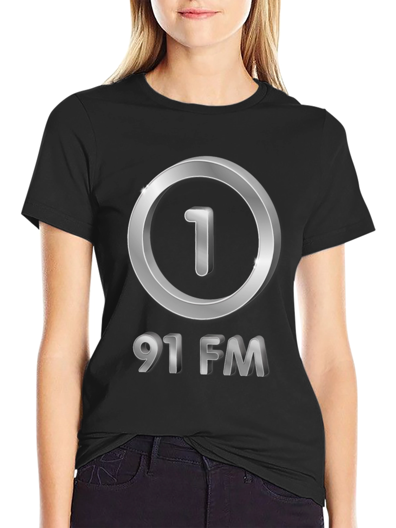91 FM Graphic T-Shirt - Black