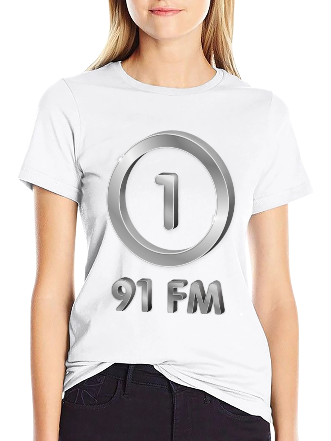 91 FM Graphic T-Shirt - Black