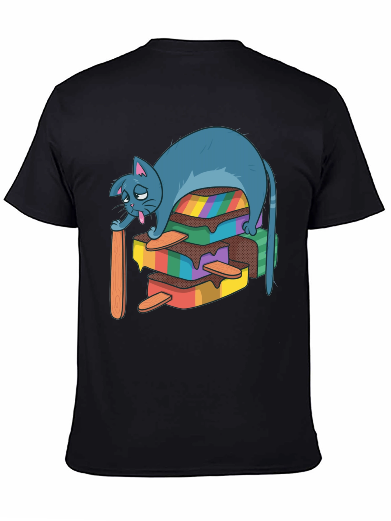 Rainbow Popsicle Cat T-Shirt