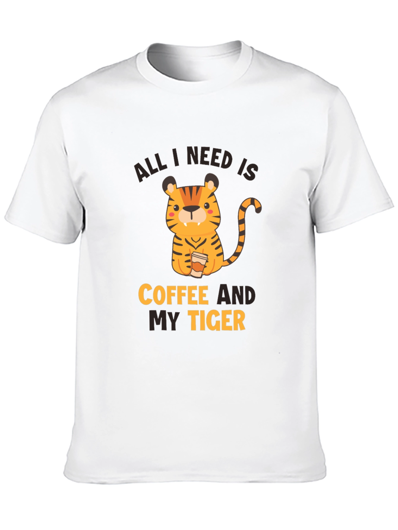 Coffee and My Tiger Graphic Tee